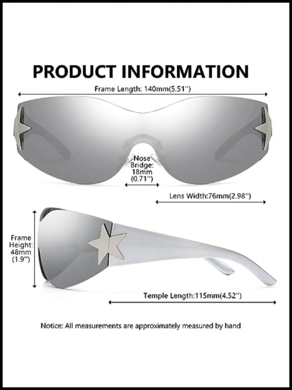 N/A rimless y2k